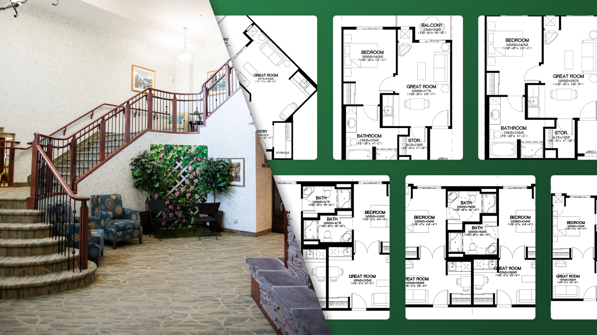 Rutherford Heights Floor Plan side by side